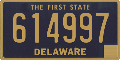 DE license plate 614997