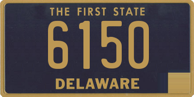 DE license plate 6150