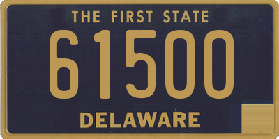 DE license plate 61500