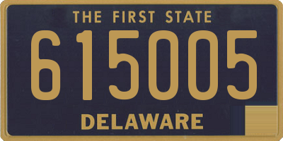DE license plate 615005