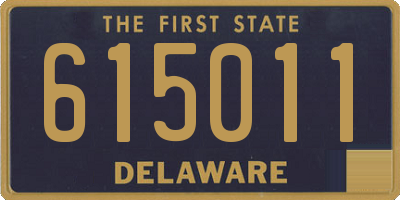 DE license plate 615011
