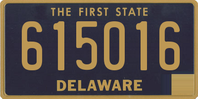 DE license plate 615016