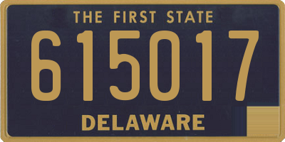 DE license plate 615017