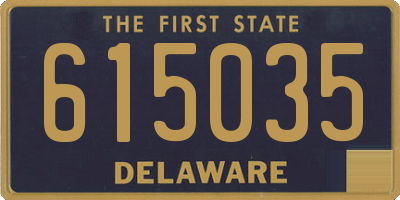 DE license plate 615035