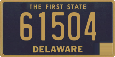 DE license plate 61504