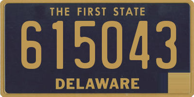 DE license plate 615043