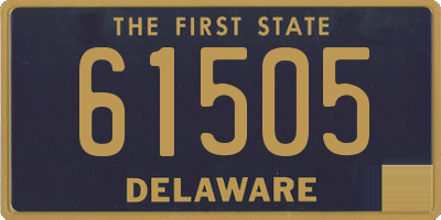 DE license plate 61505