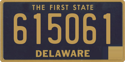 DE license plate 615061