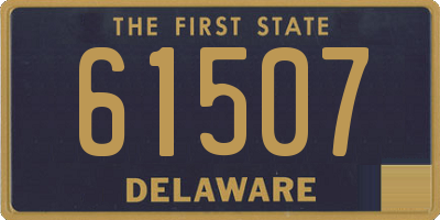 DE license plate 61507