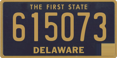 DE license plate 615073
