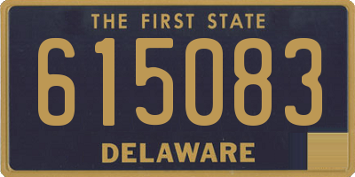 DE license plate 615083