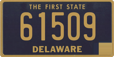 DE license plate 61509