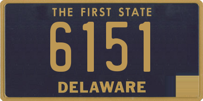DE license plate 6151