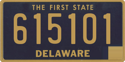 DE license plate 615101