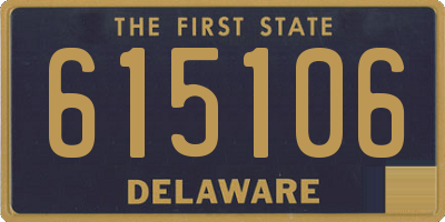 DE license plate 615106