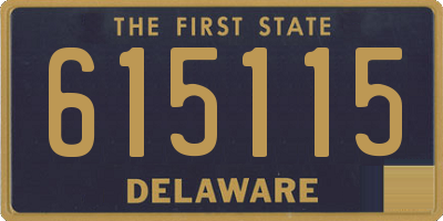 DE license plate 615115