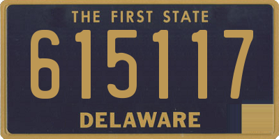 DE license plate 615117