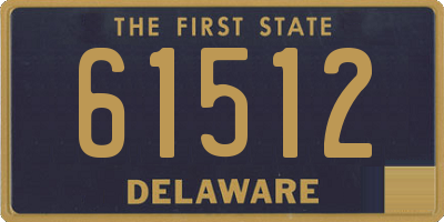 DE license plate 61512