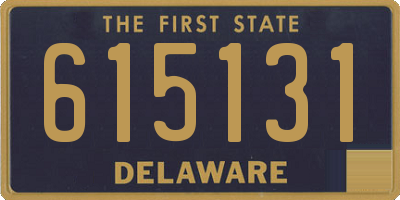 DE license plate 615131