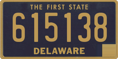 DE license plate 615138