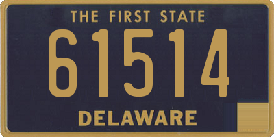 DE license plate 61514