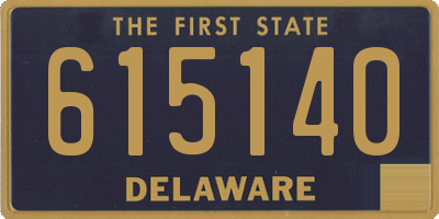 DE license plate 615140