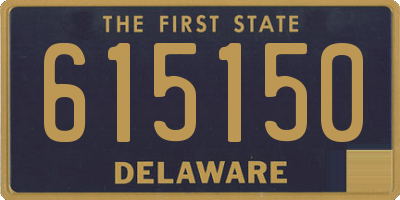 DE license plate 615150