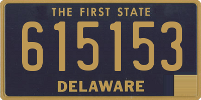 DE license plate 615153