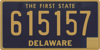DE license plate 615157