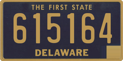 DE license plate 615164