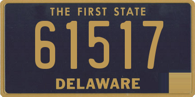 DE license plate 61517