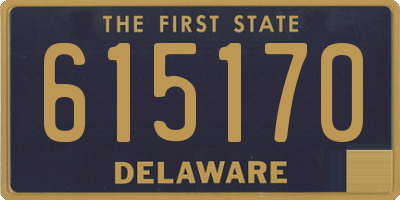DE license plate 615170
