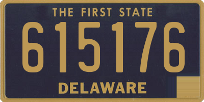 DE license plate 615176