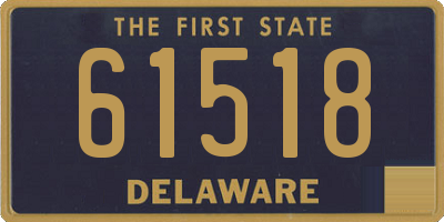 DE license plate 61518