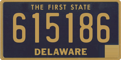 DE license plate 615186