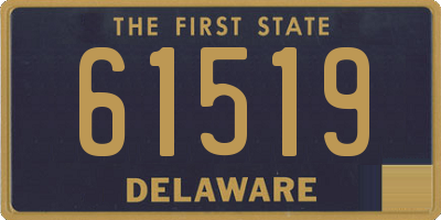 DE license plate 61519