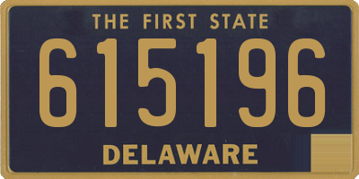 DE license plate 615196