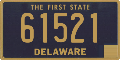 DE license plate 61521