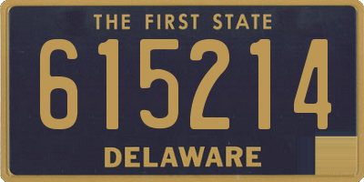 DE license plate 615214