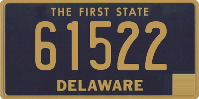 DE license plate 61522