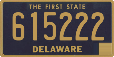 DE license plate 615222