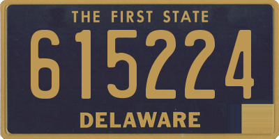DE license plate 615224