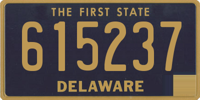 DE license plate 615237