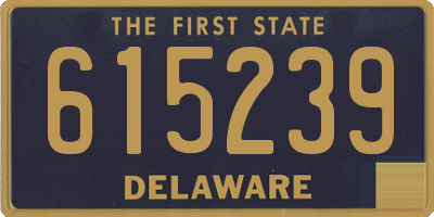 DE license plate 615239