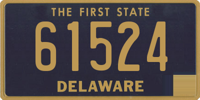 DE license plate 61524