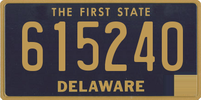 DE license plate 615240