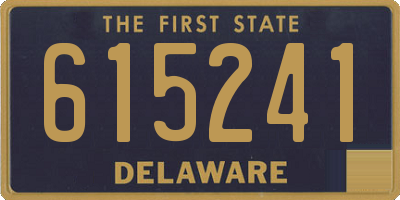 DE license plate 615241