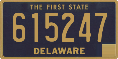 DE license plate 615247