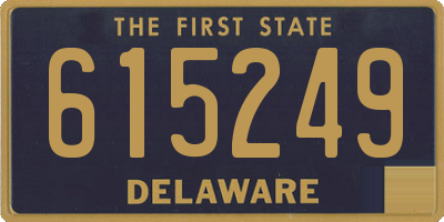 DE license plate 615249