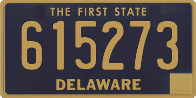 DE license plate 615273